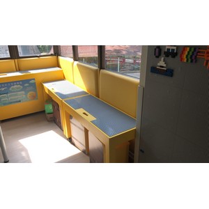 WTC10a學生樂高檯lego檯連椅