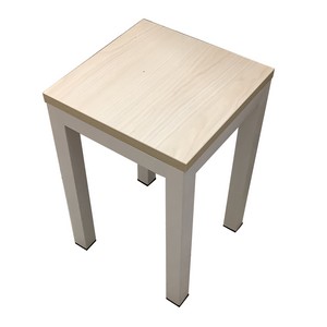 WTC14a視藝室方型木面鐵椅