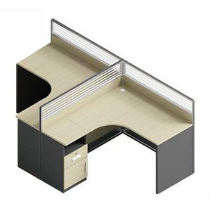 OTWP18a雙人L型辦公檯連屏風組合